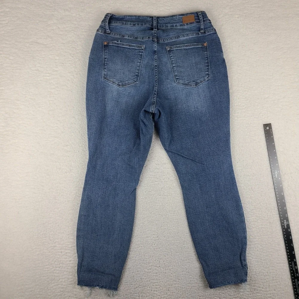 Judy Blue Jeans Womens 14W Blue Skinny Jegging Medium Wash Denim JB88259